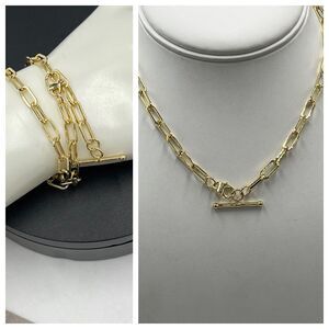 Loren Stewart X Curateur Double Wrap Chain Toggle Bracelet Choker Necklace New‎